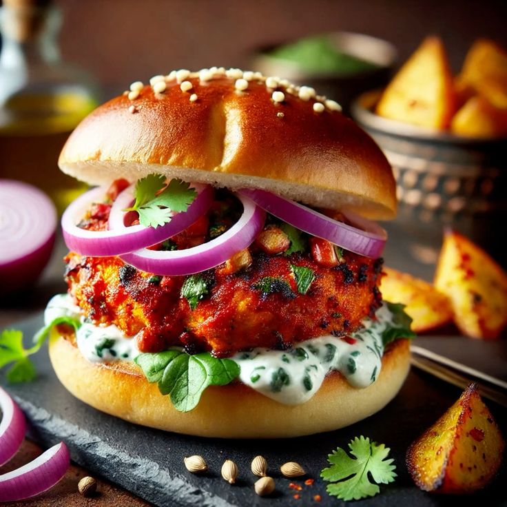Tandoori Veg Burger