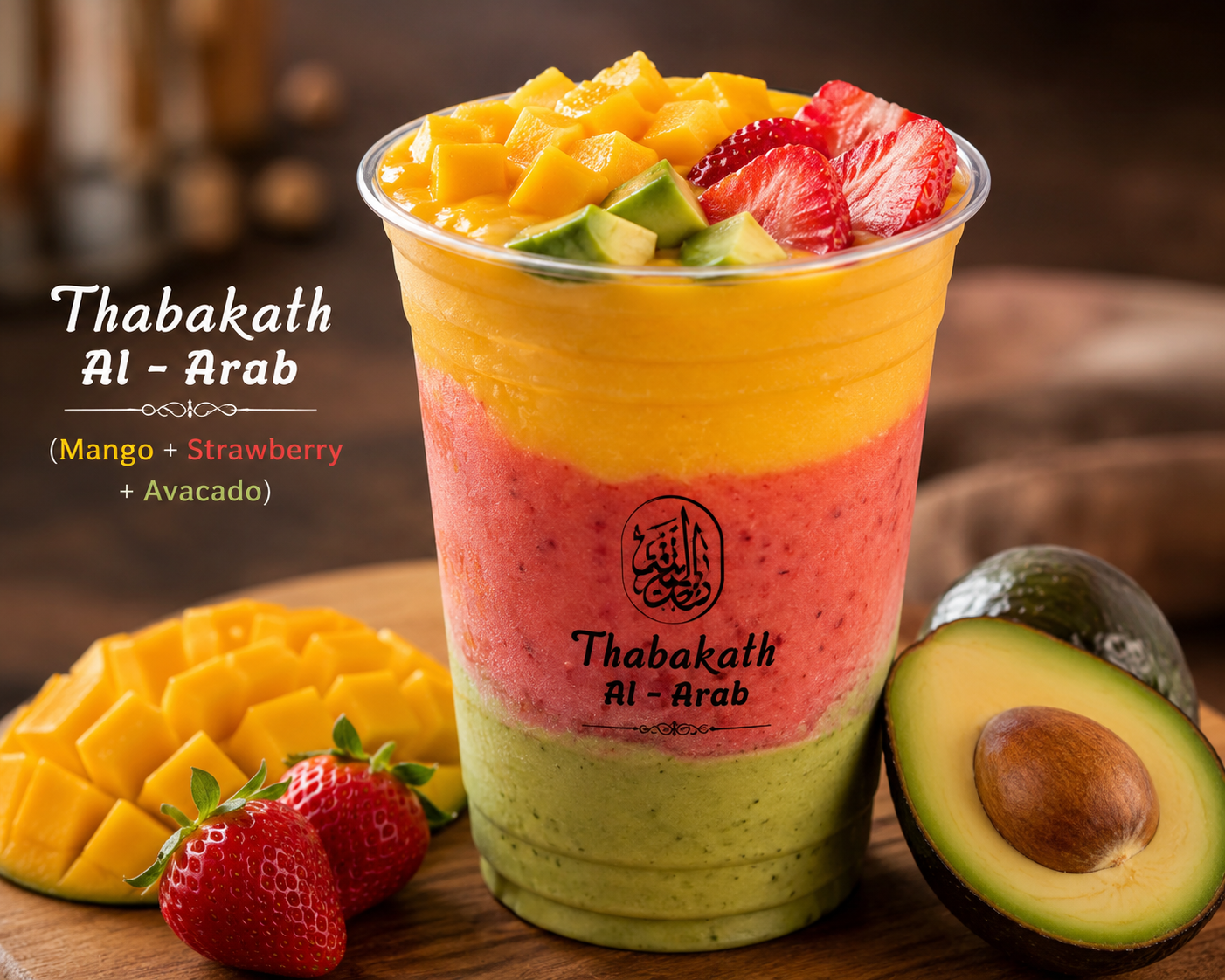 Thabakath Al - Arab (Mango + Strawberry + Avacado)