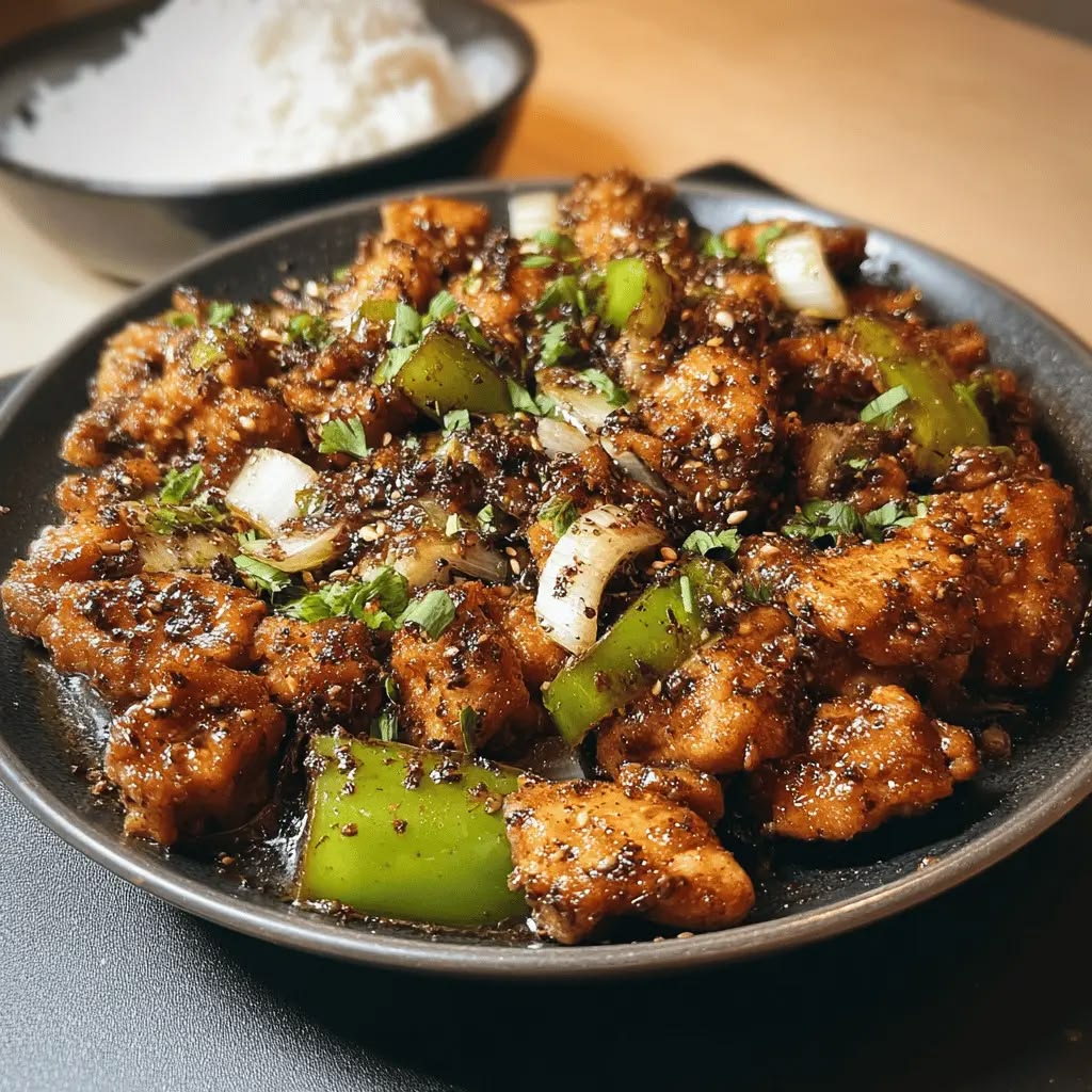 Black Pepper Chicken