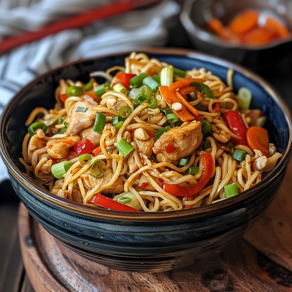 Chicken Schezwan Fried Noodles