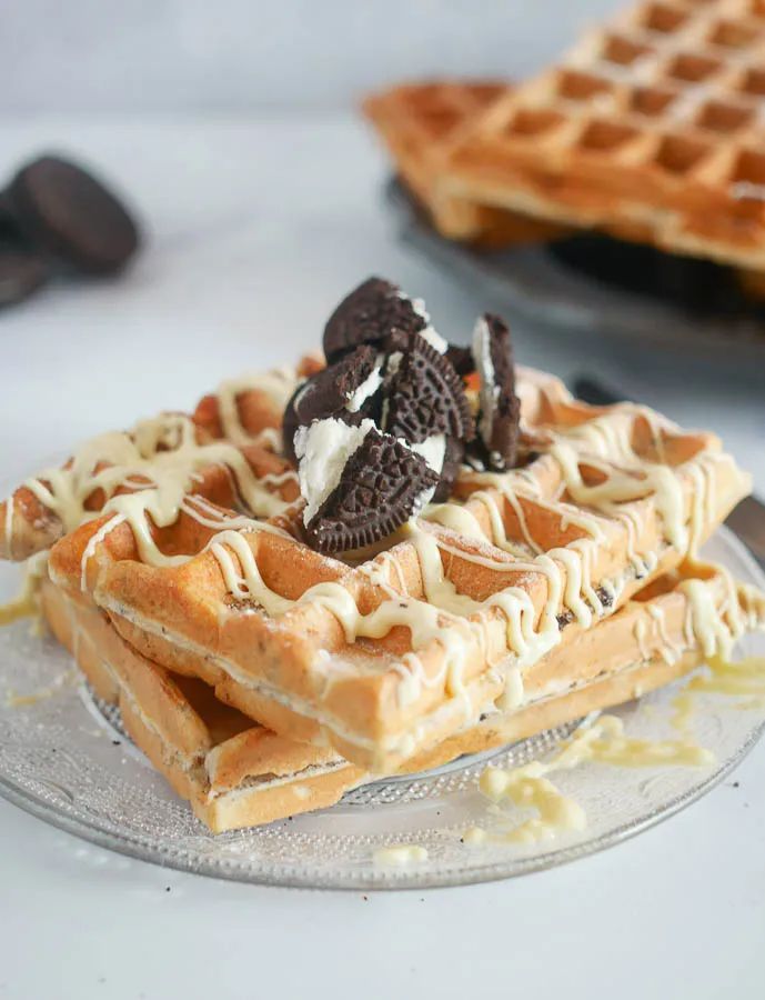 White Chocolate Waffle (Without Icecream)