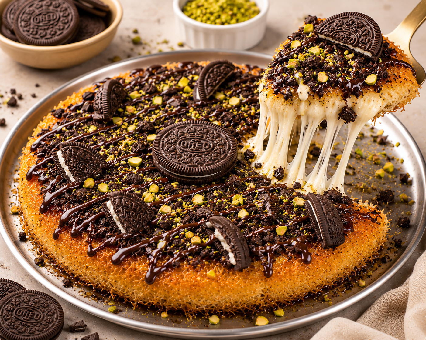 Classic Round Oreo Kunafa
