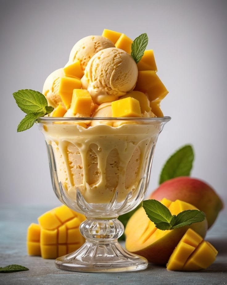 Icecream with Fresh Mango Seasonal (240 g)