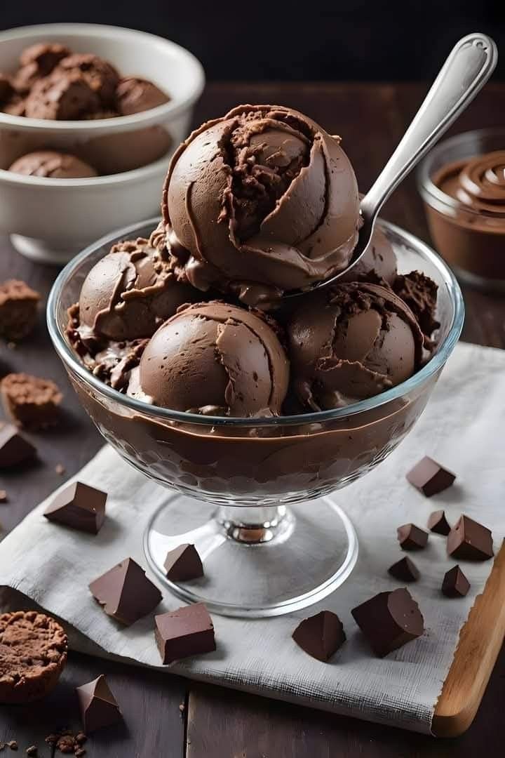 Low Fat Italian Gelato – Black Chocolate