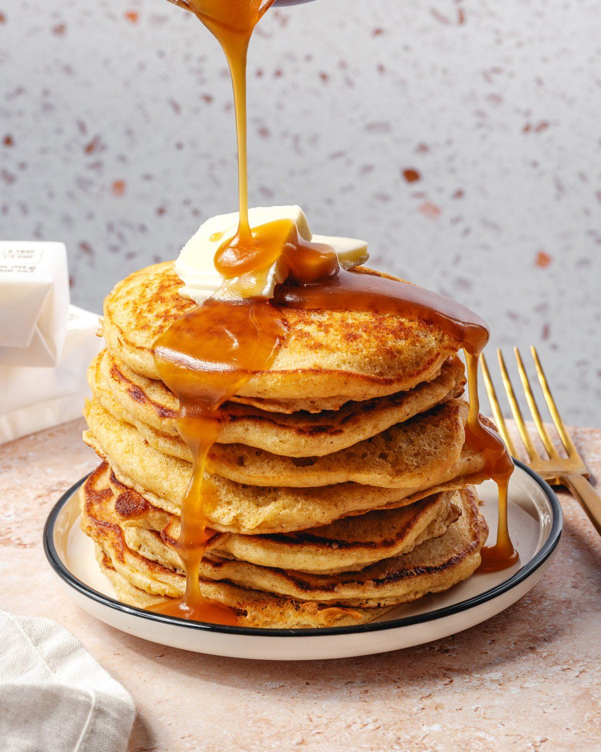 Honey and Caramel Pancakes