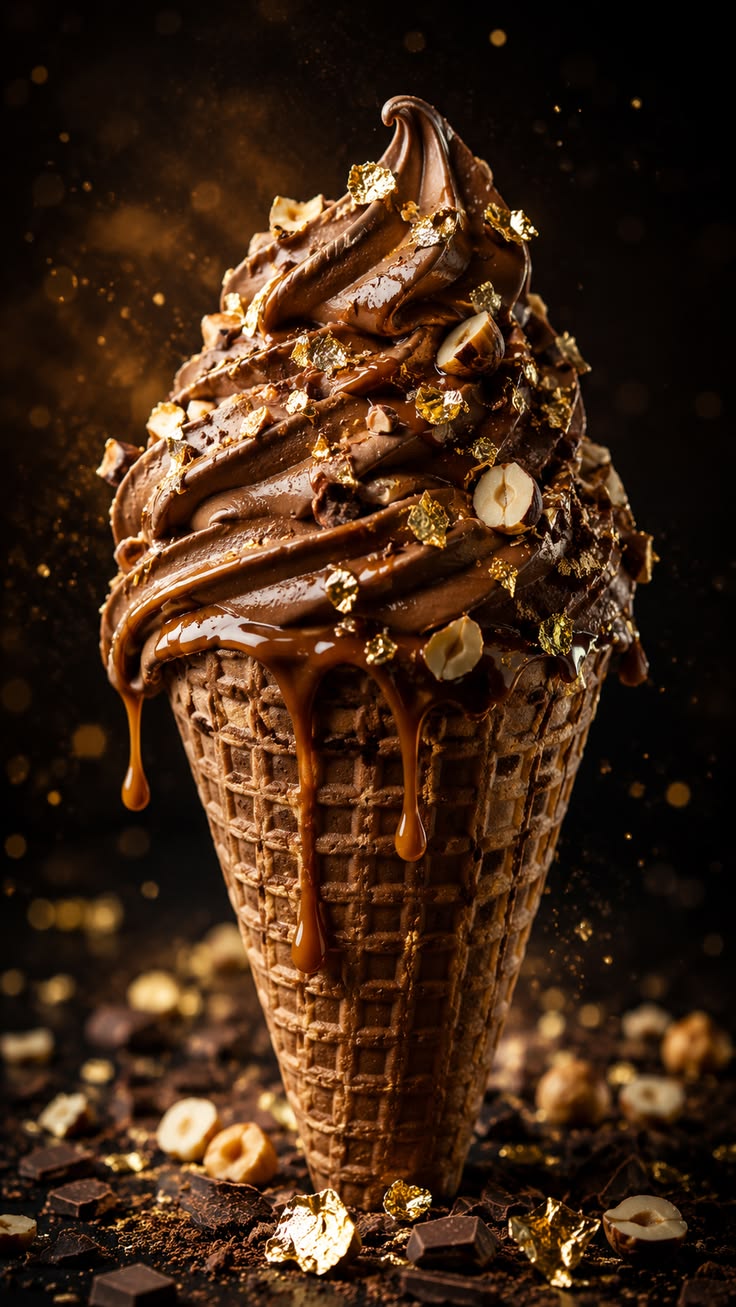 Choco Nut Belgian Cone