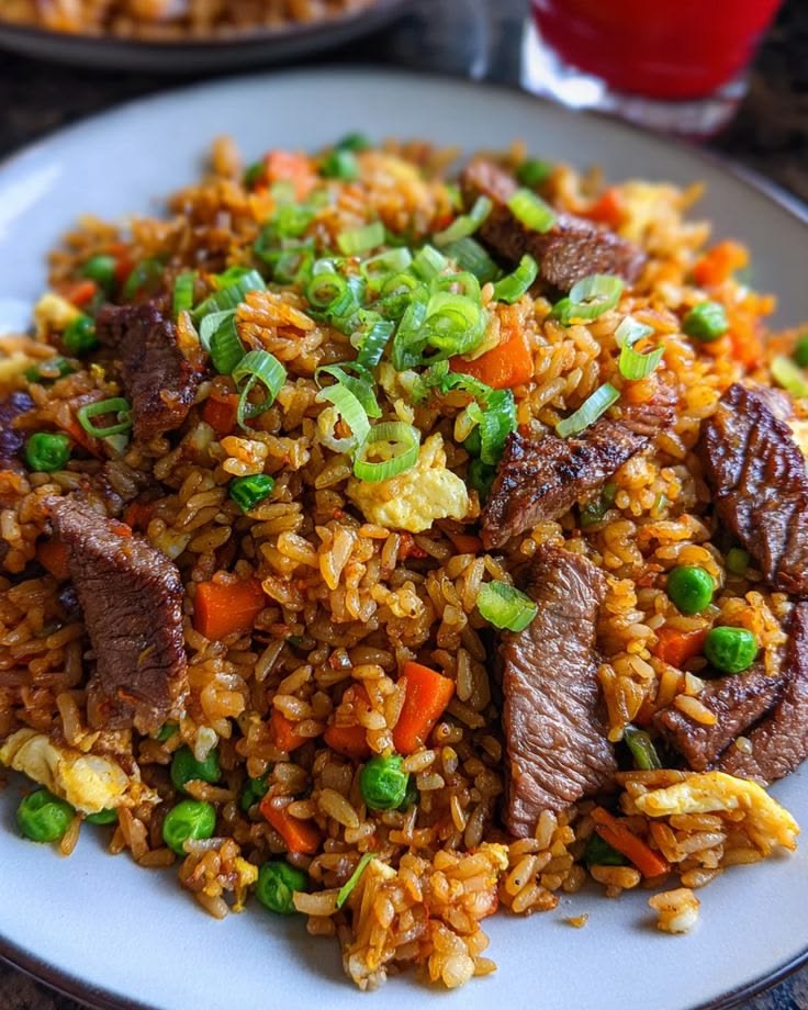 Singapore Style Beef Fried Rice