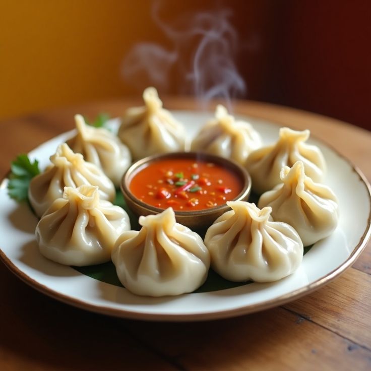 Mutton Momo - Steamed