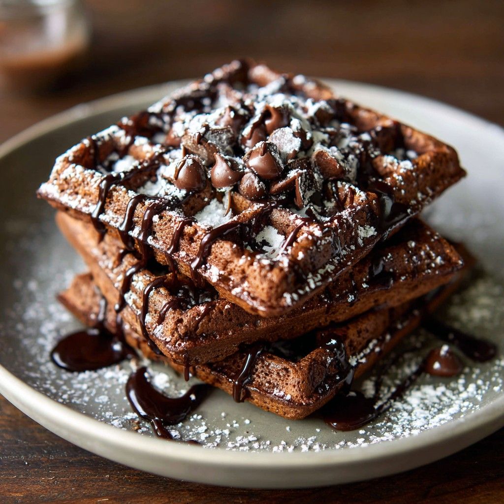 Double Chocolate Waffles