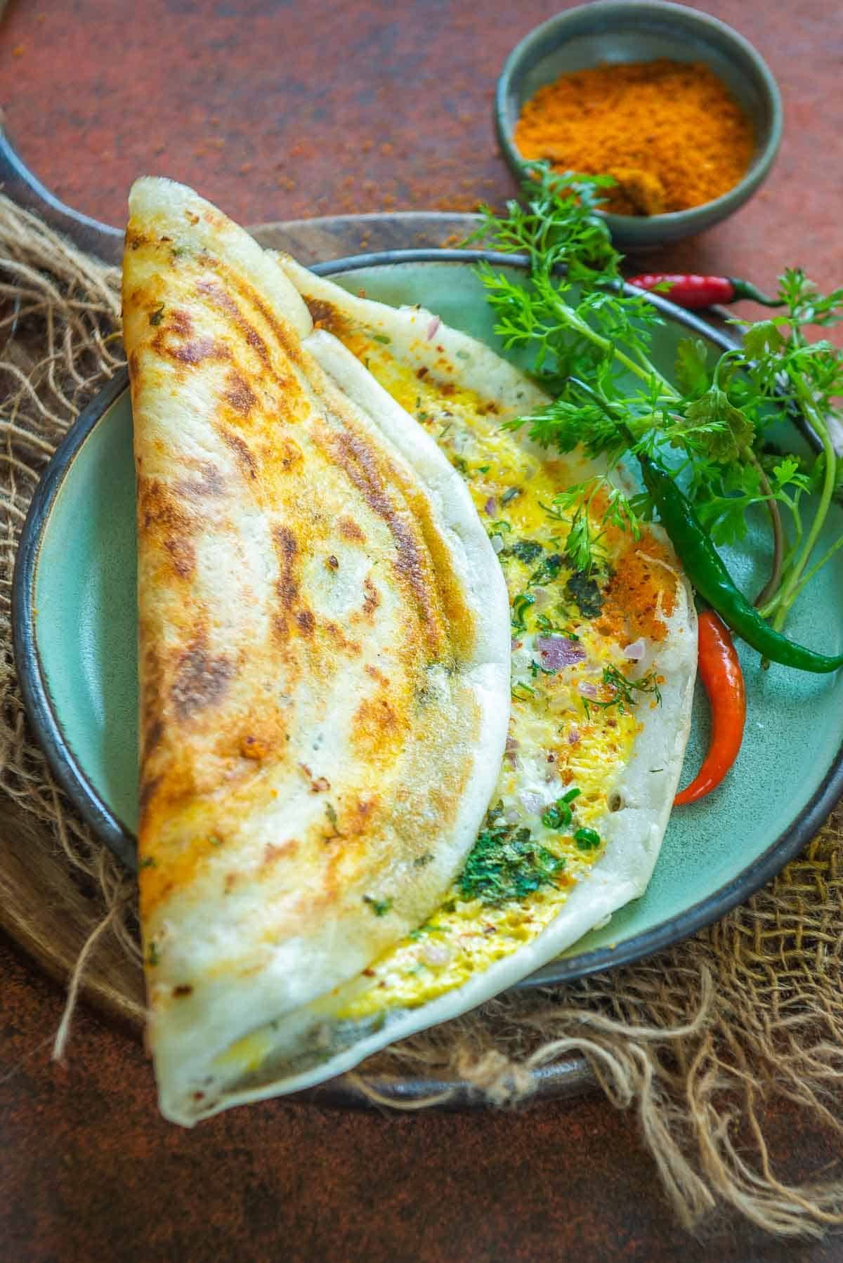 Onion Egg Dosa