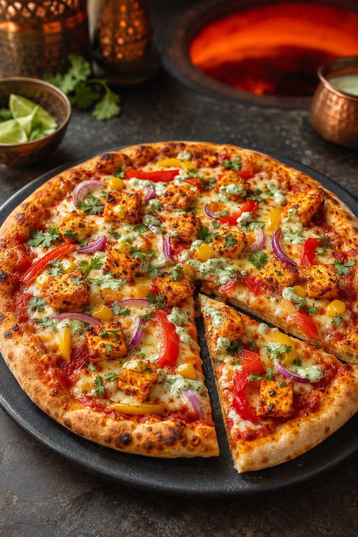 Spicy Paneer Tikka Pizza