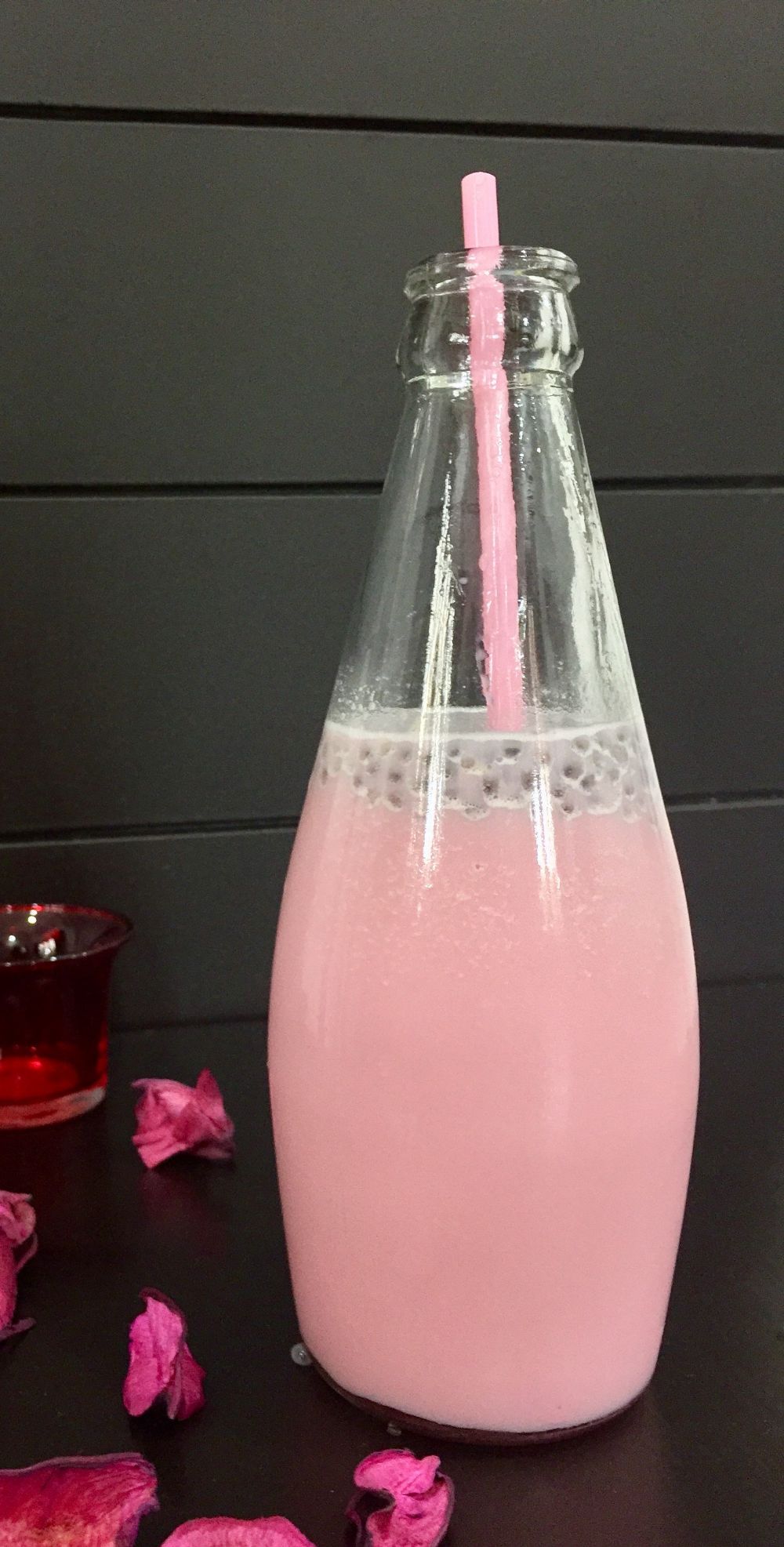 Rose Milk Bottle