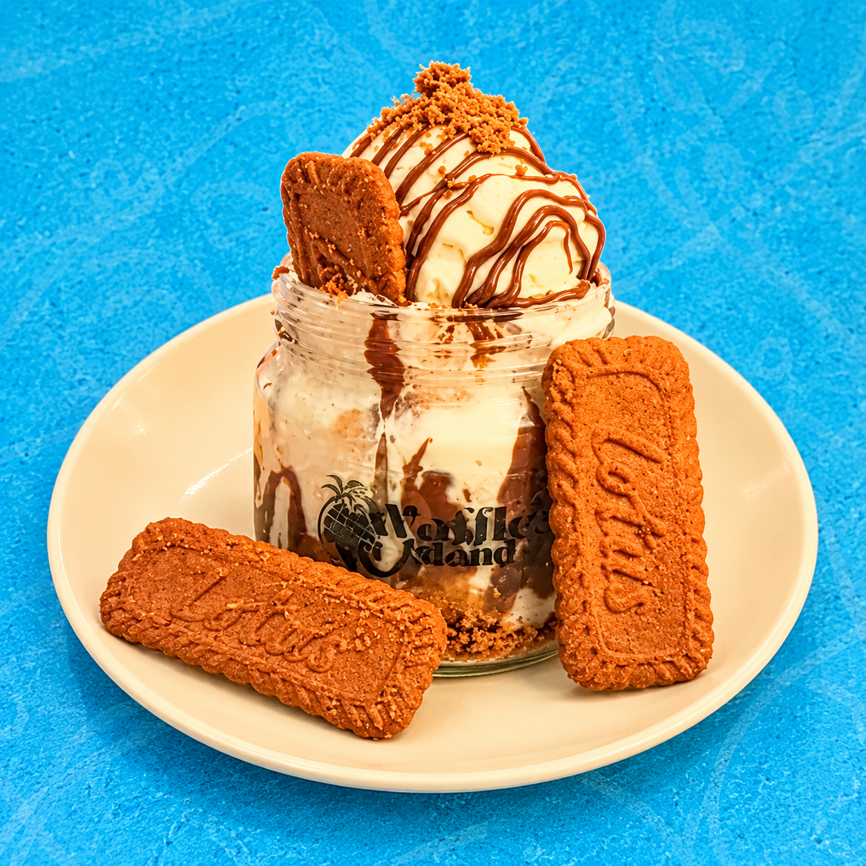 Lotus Biscoff Mini Waffle Sundae
