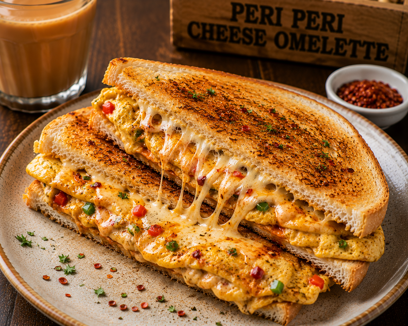 Peri Peri Cheese Omelette