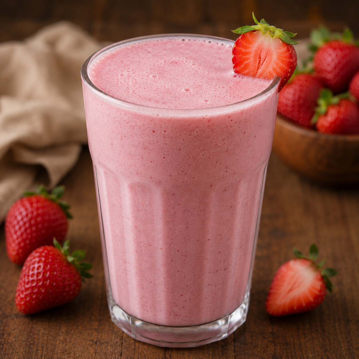 Strawberry Juice (with Milk)