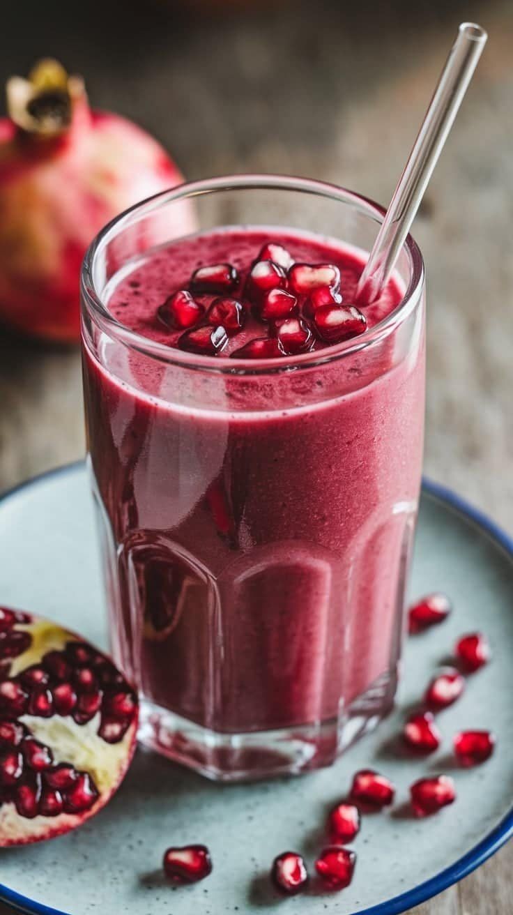 Pomegranate Shake (Without Icecream)