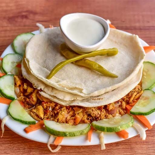 Mexican shawarma Plate