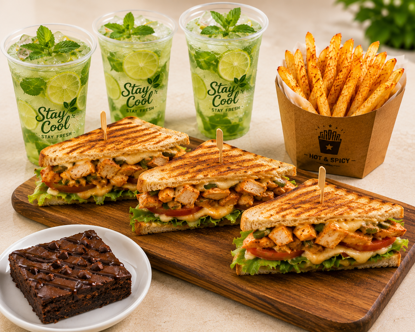 Chicken Loaded Sandwich Feast - For 3-4 Grp