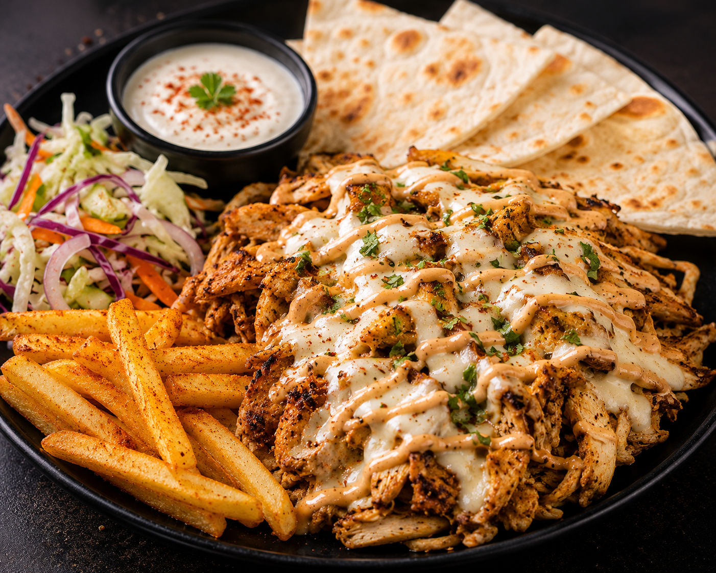 Spl Cheese Shawarma Plate