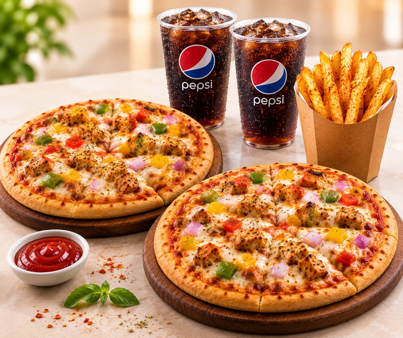 Non-Veg Pizza Treat Combo - For 2