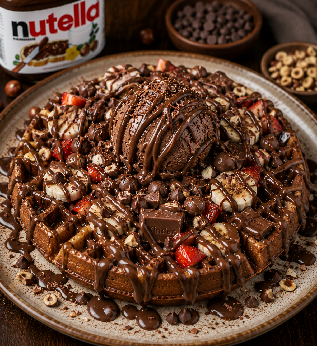 Nutella Loaded Waffle