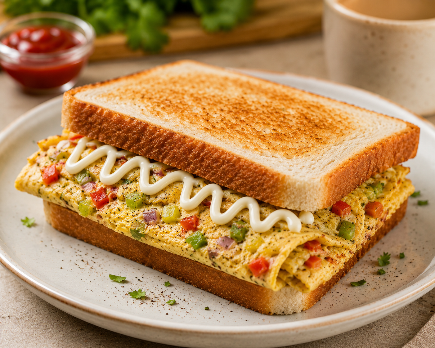 Celly Bread Omelette