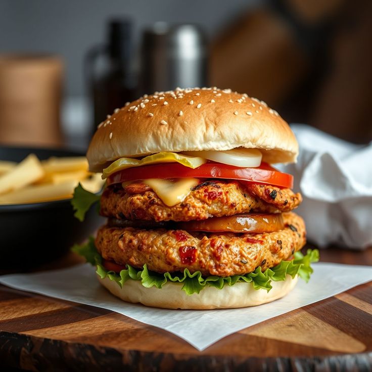 Chicken Patty Burger