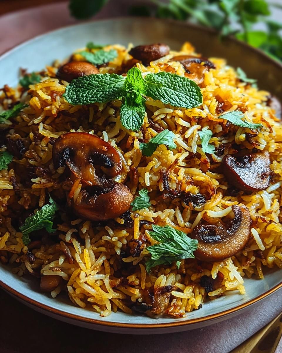 Mushroom Biriyani