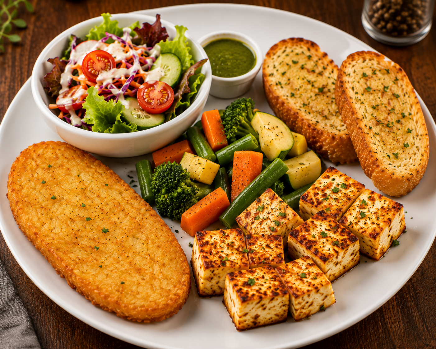 Veg. Plater (Paneer)