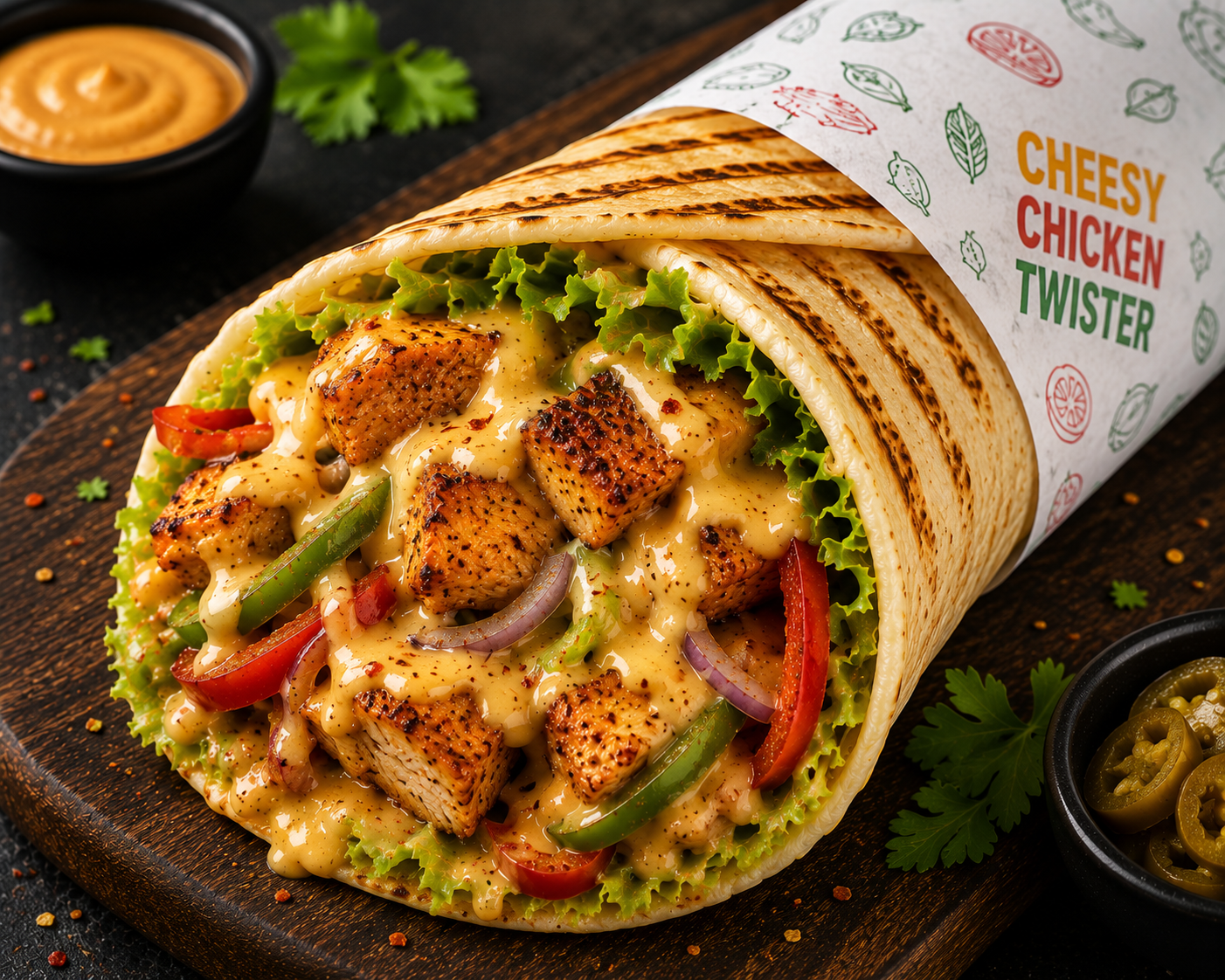 Cheesy Chicken Twister