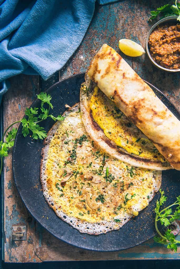Egg Onion Dosa