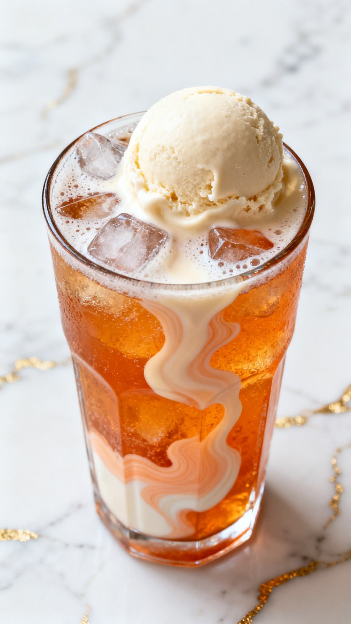 Golden Glow Icecream Soda