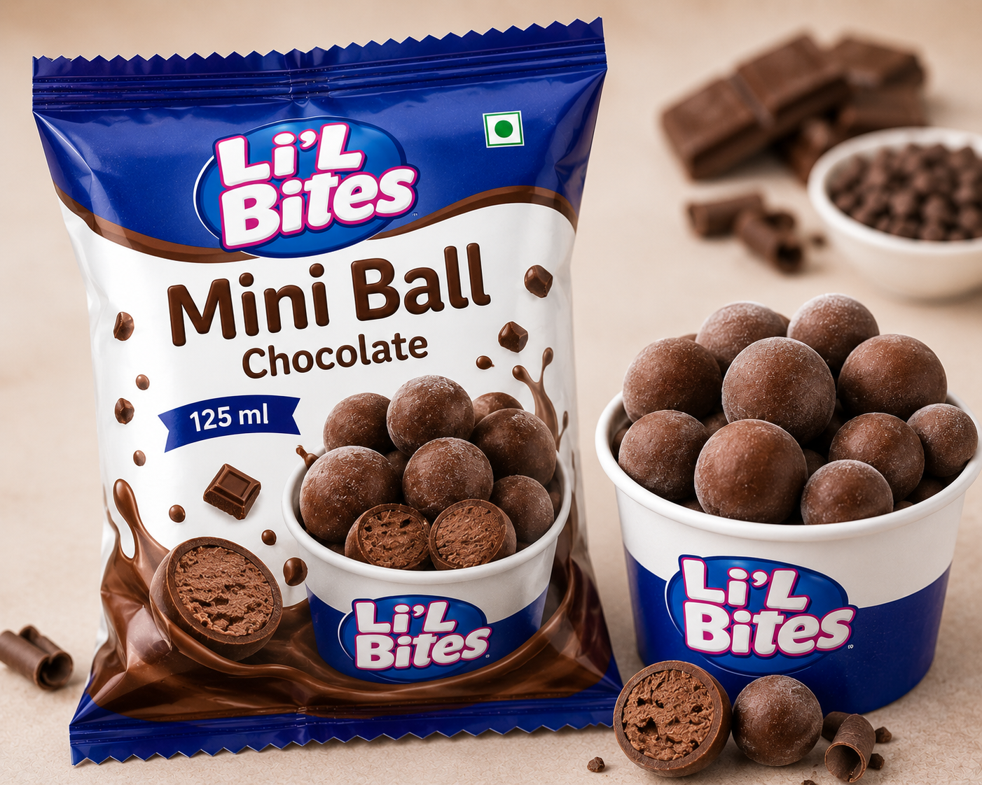 Mini Ball Chocolate 125 ML