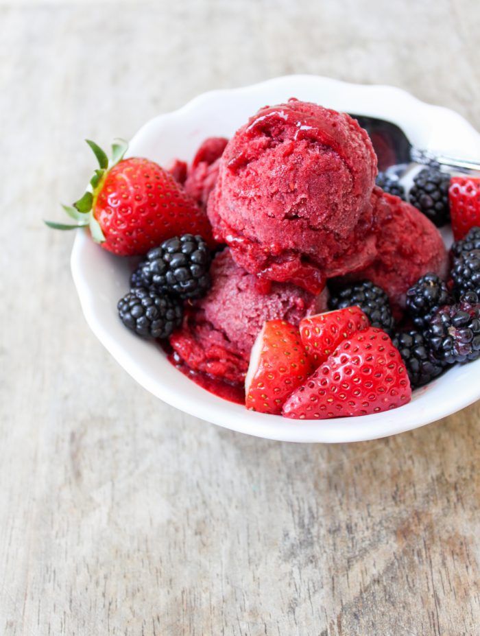 Strawberry + Black Currant Ice Cream
