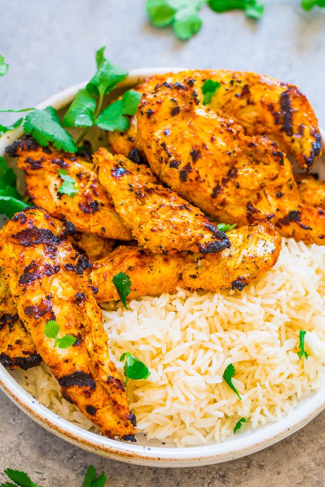 Chicken Tikka Rice Bowl with Grilled / Tandoori Chicken