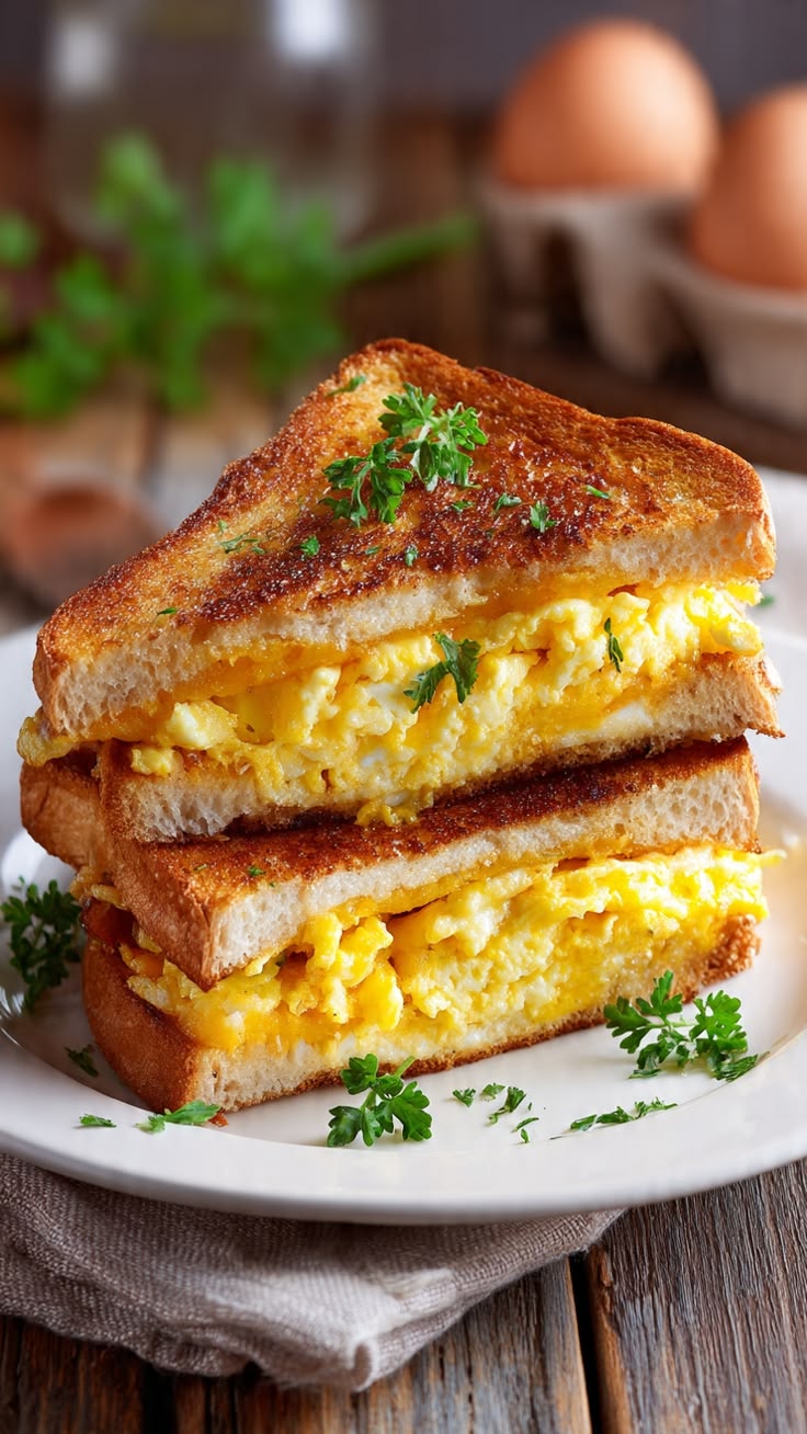 Cheese Bread Omellete