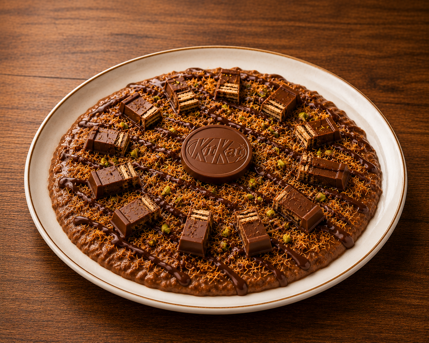 Classic Round Kitkat Kunafa