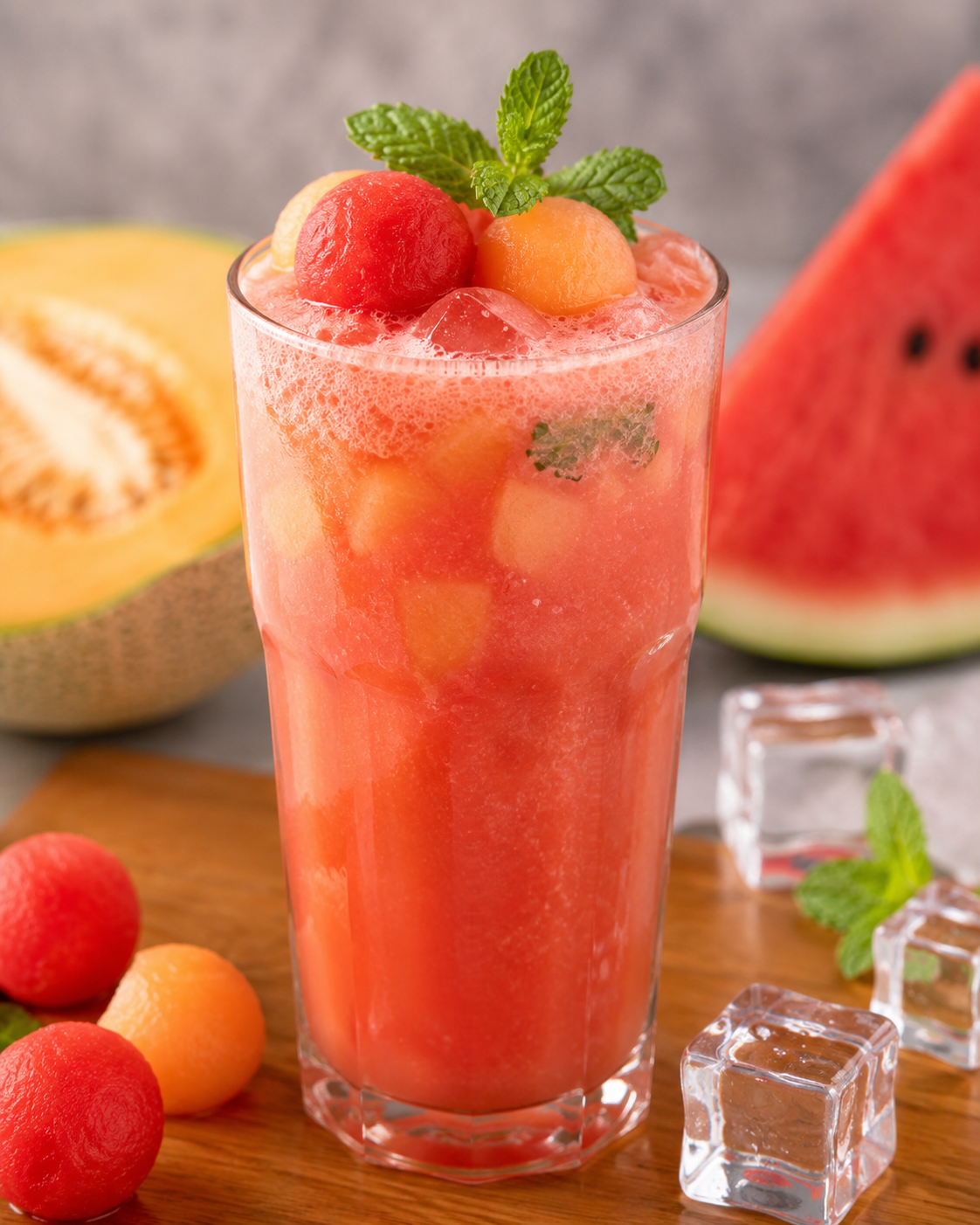 Melon Cooler (Watermelon + Muskmelon)