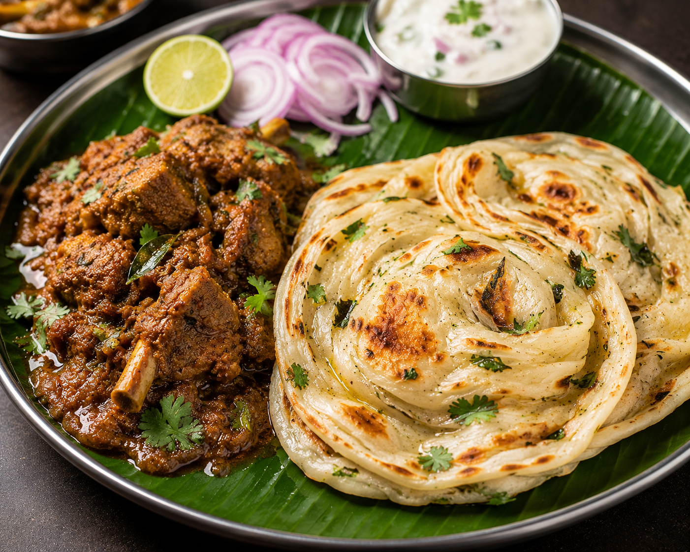 Mutton Ilai Parotta