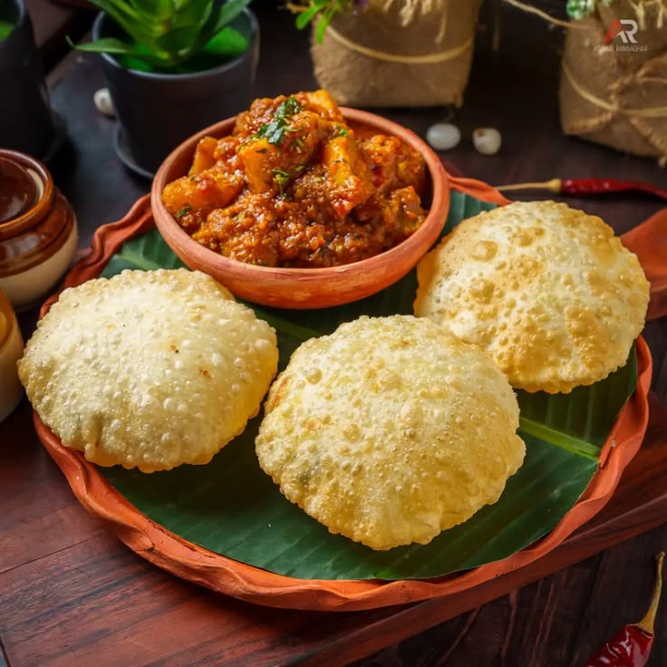 Poori with Veg Kuruma