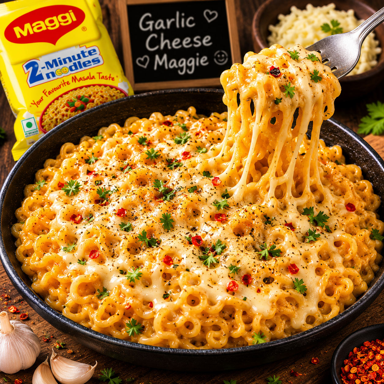 Garlic Cheese Maggie
