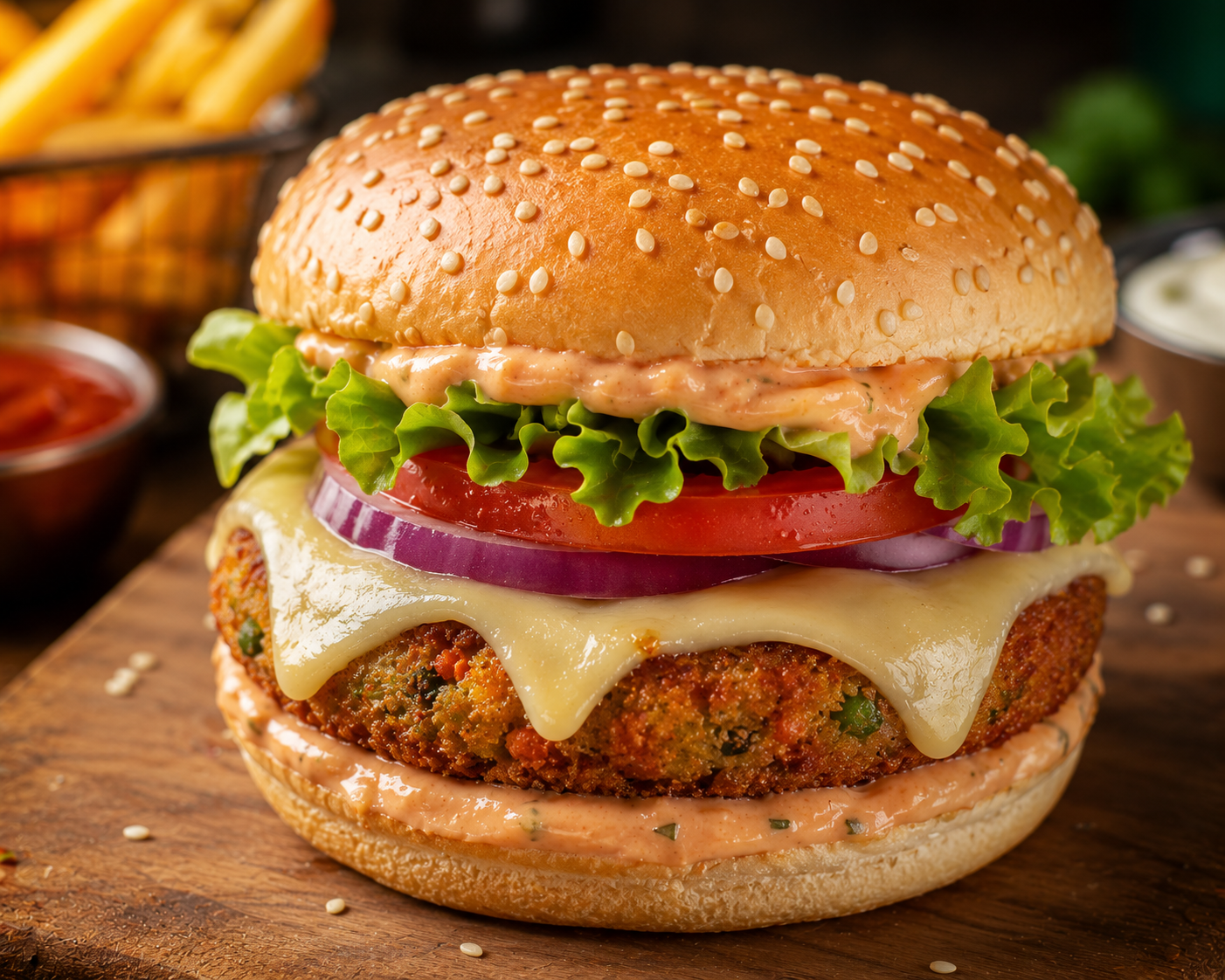 Veg Cheese Burger