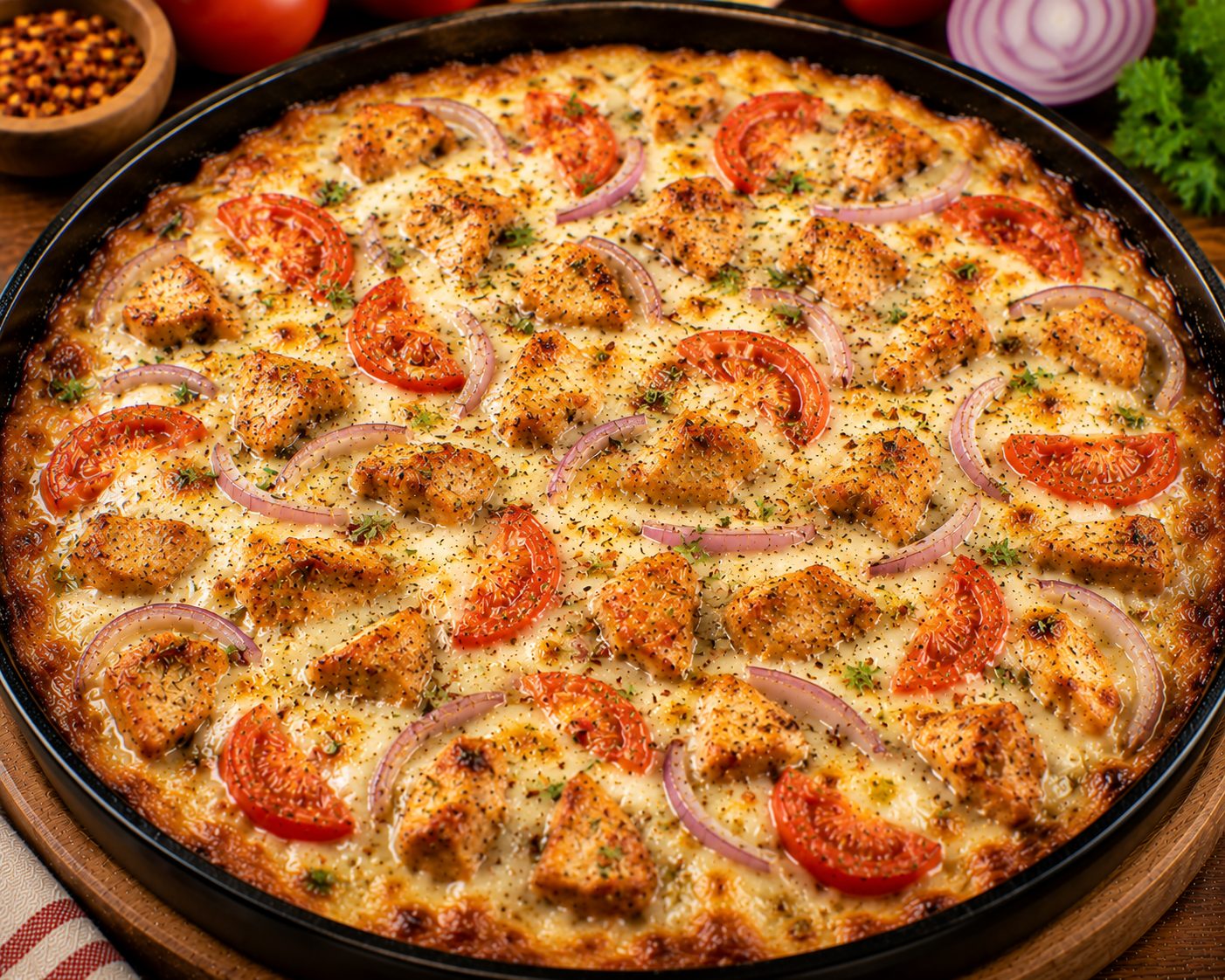 Chicken - Onion Tomato Cheese