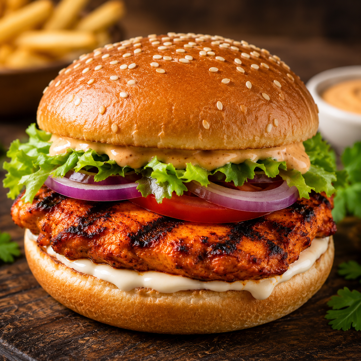 Tandoori Chicken Burger