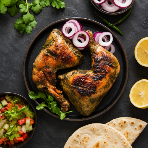 Hariyali Tandoori Chicken Half