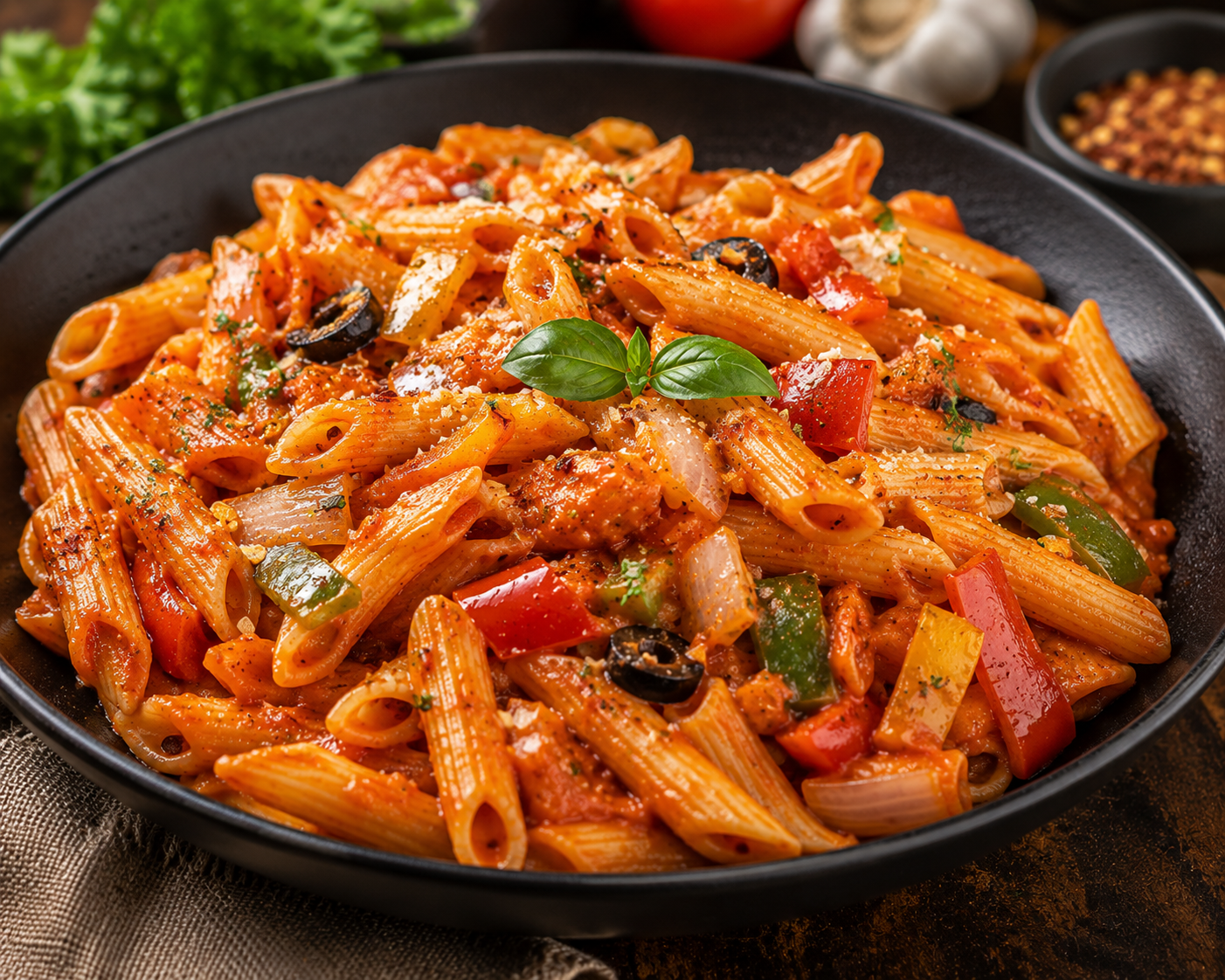 Veg Red Sause Pasta