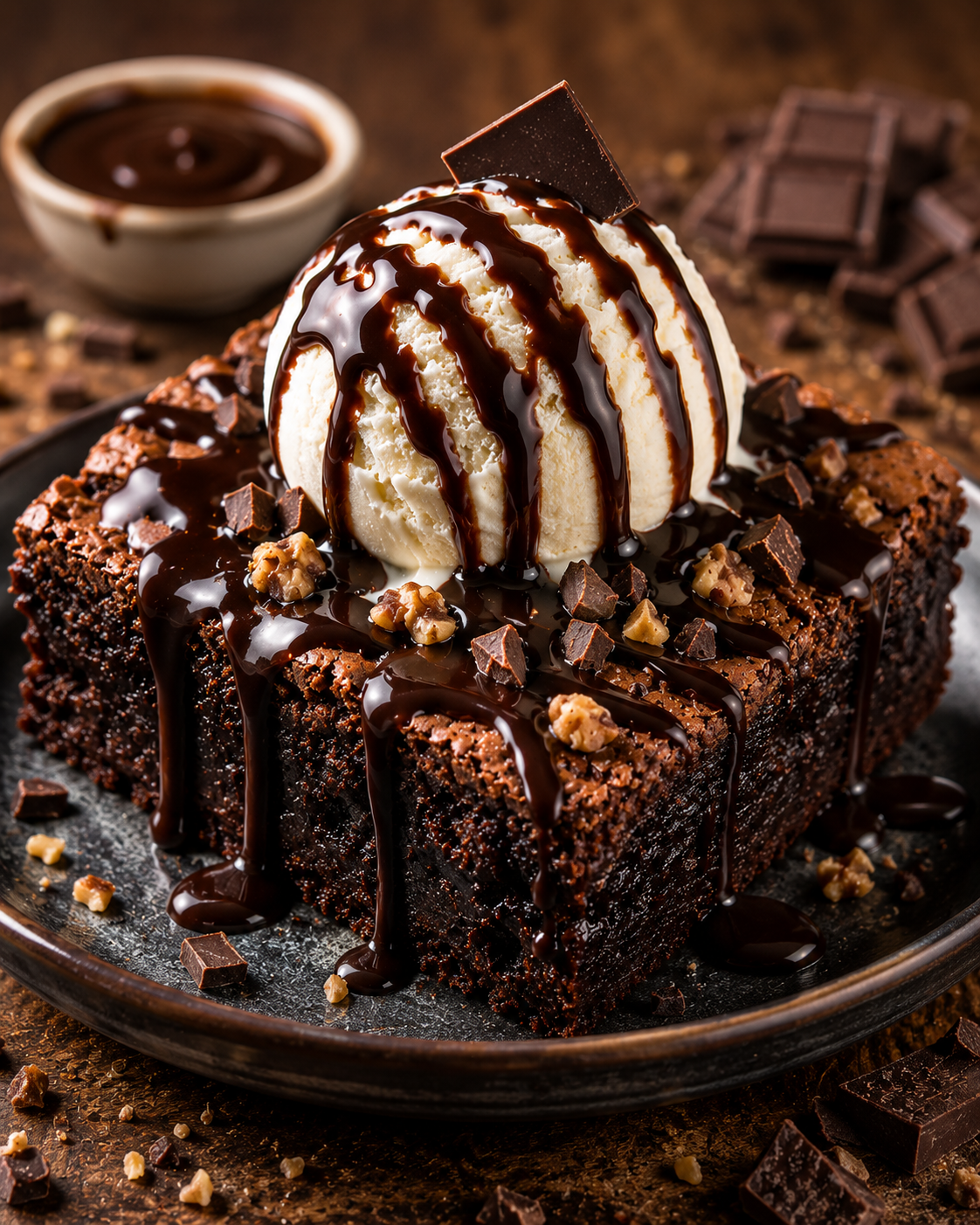 Brownie + Fudge + Ice Cream