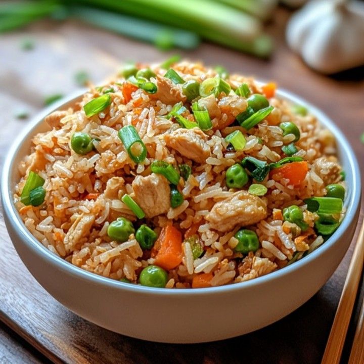 Chicken Garlic Fried Rice