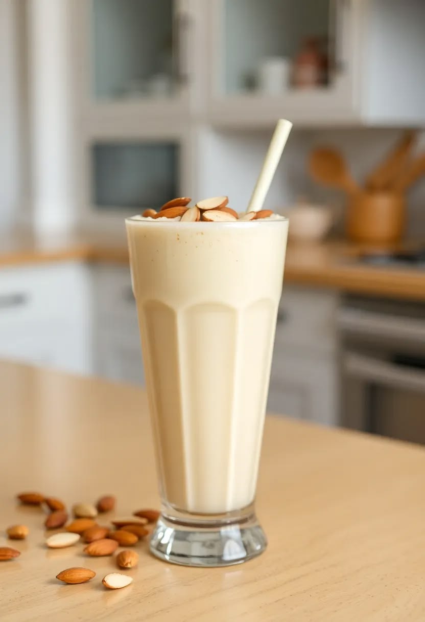 Vanilla Almond Shake (With Icecream)