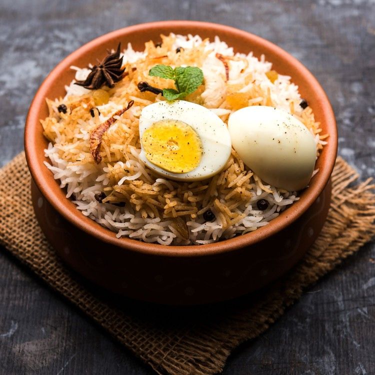 Plain Briyani(with egg )